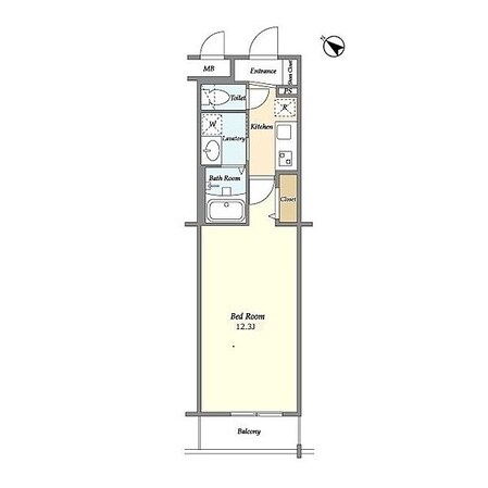 BLESS北新宿の物件間取画像